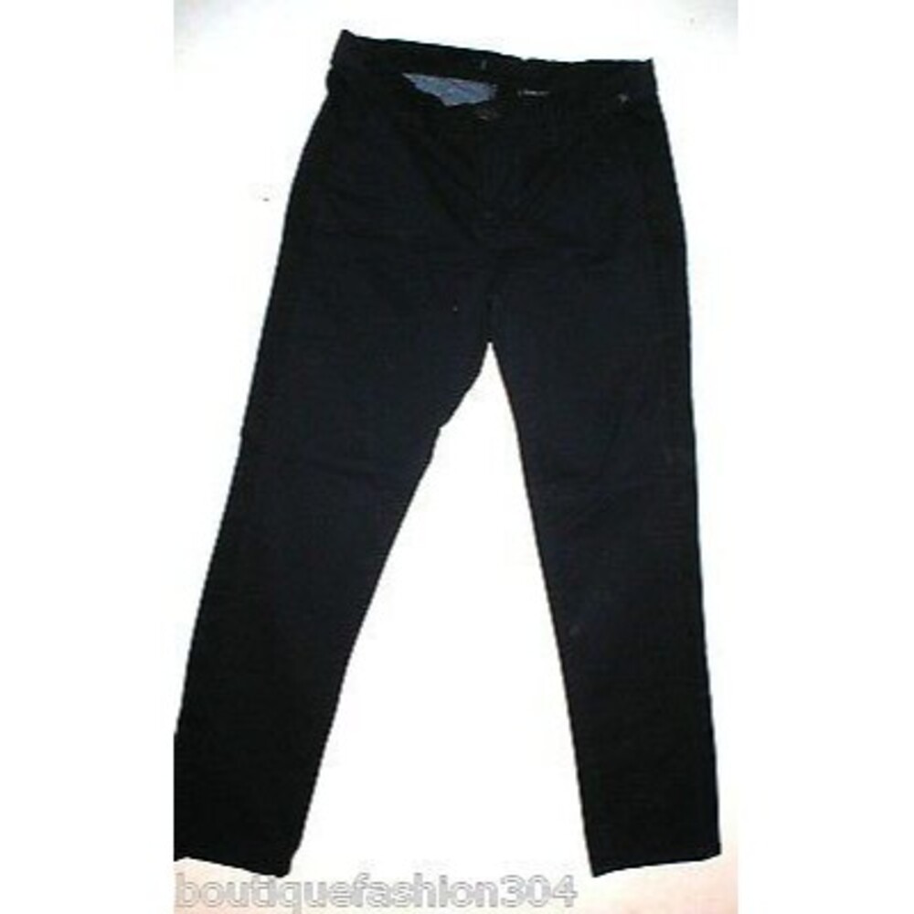New $220 J Brand Jeans Avery Crop Twill Skinny Chino Pants Navy Blue Womens 24